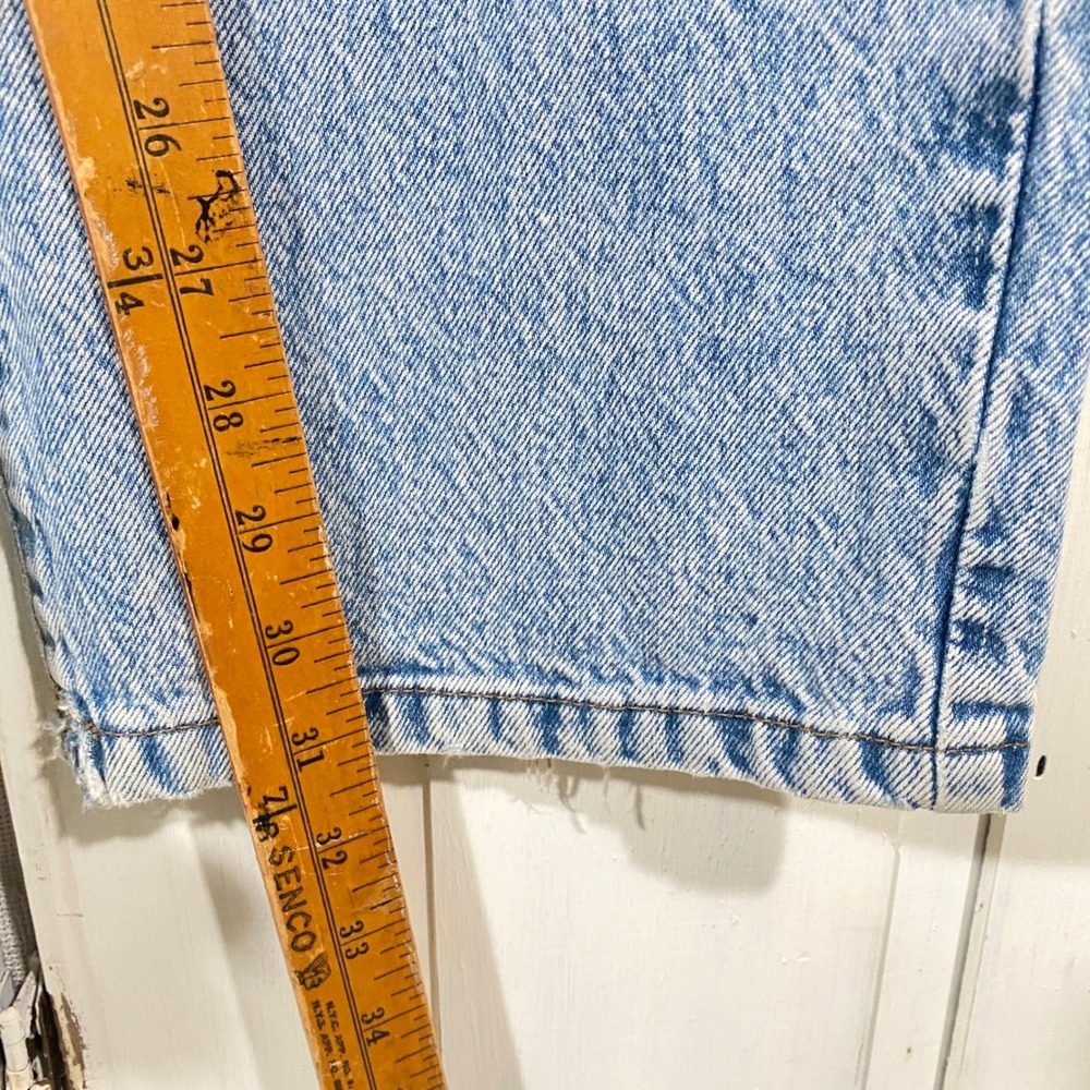 Cotton On 90s Distressed Acid Wash Loose Straight Leg Jeans Size 4 Grunge Y2K - Picture 5 of 6